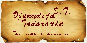 Đenadija Todorović vizit kartica